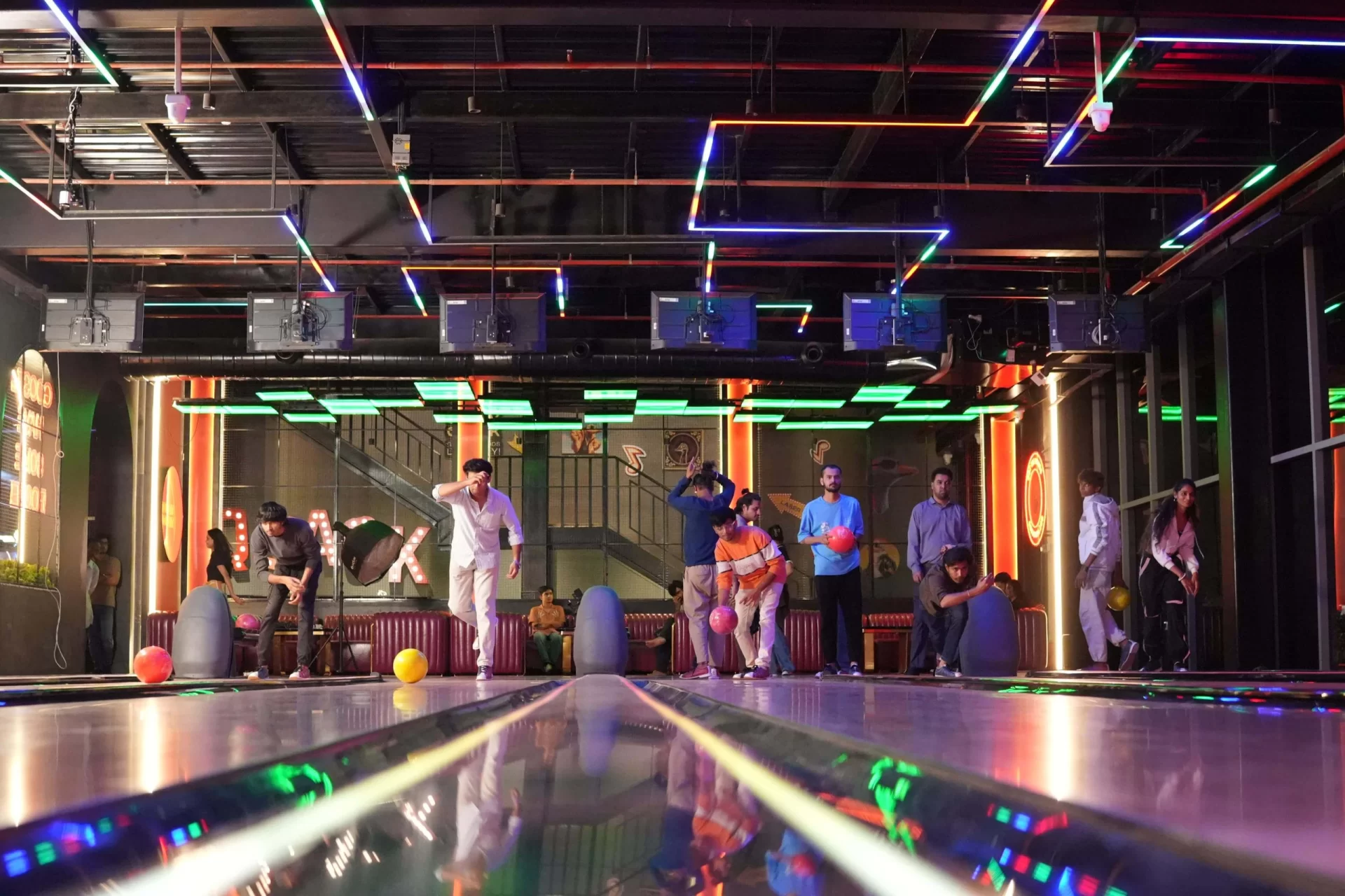 Neon Bowling Arena Strike